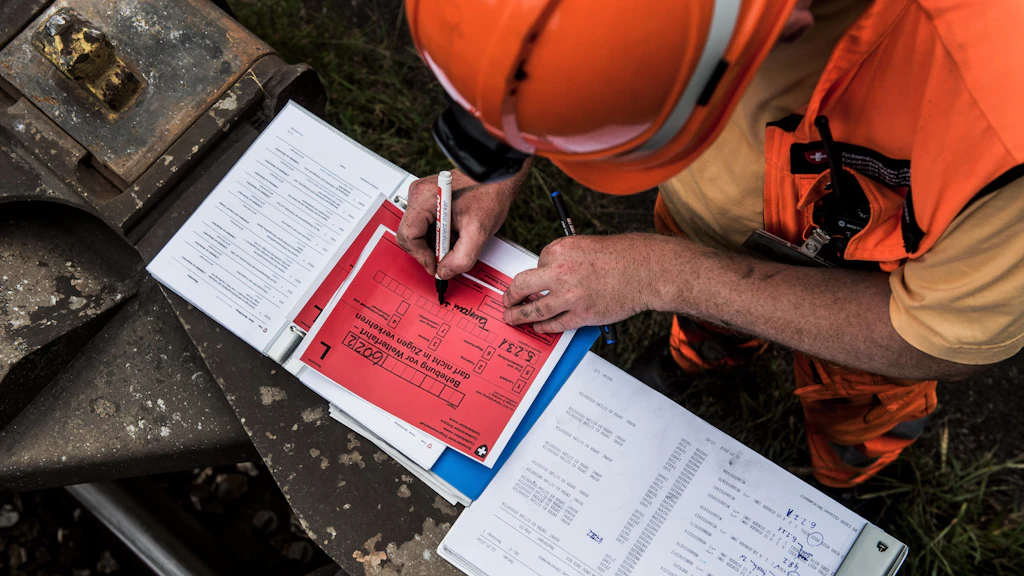 Travaux d’entretien à la station Papiermühle de la RBS à Ittigen (BE)