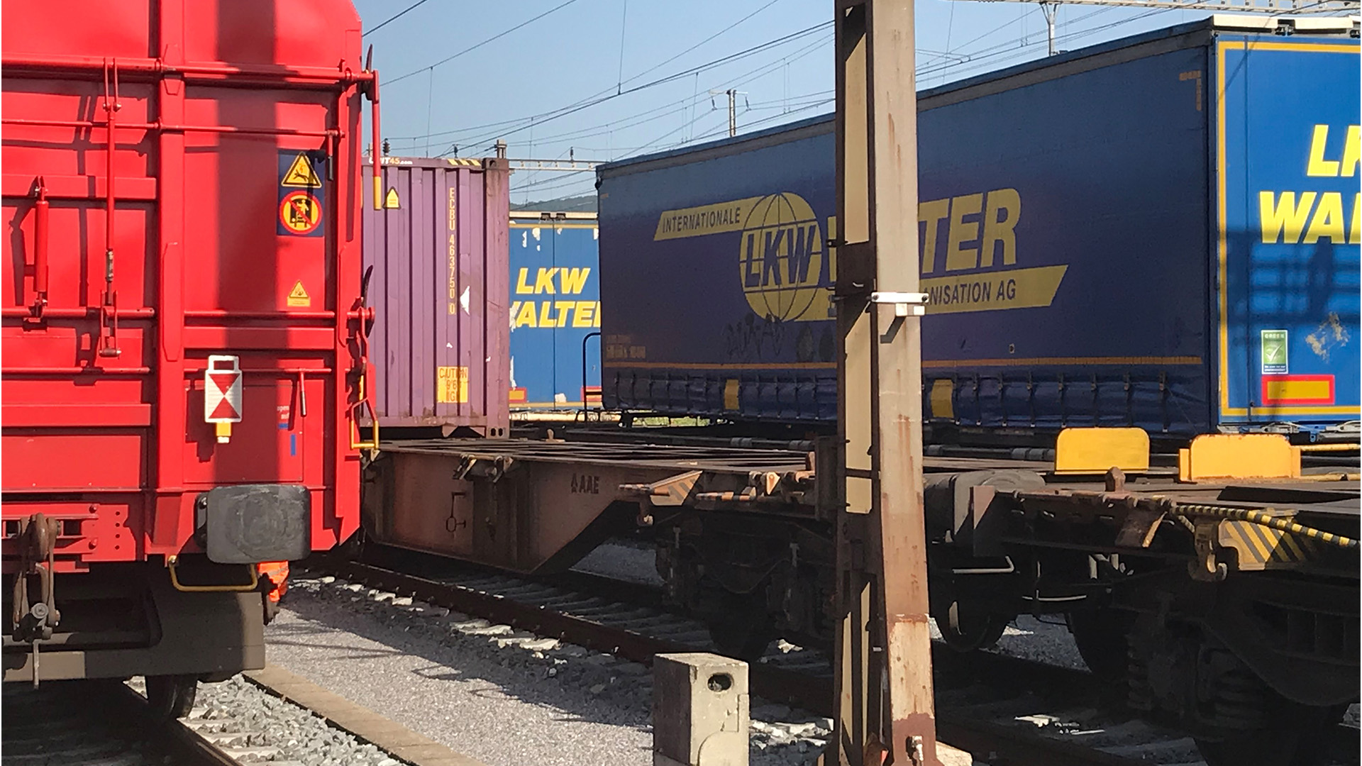 Trains marchandises à Muttenz