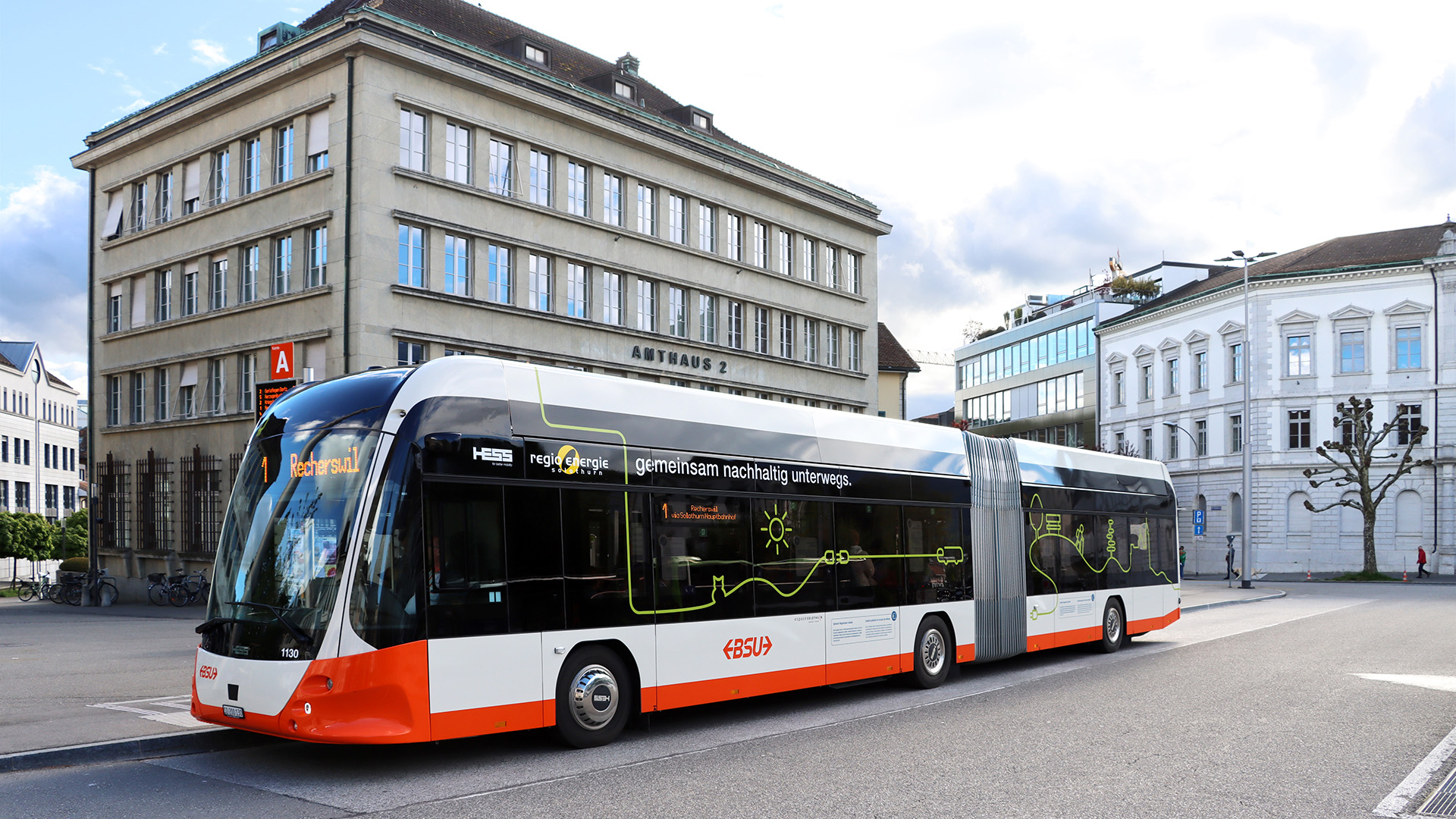 Autobus elettrico della Busbetrieb Solothurn und Umgebung (BSU)